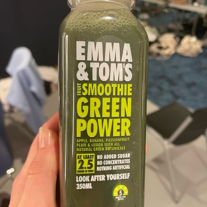 photo of Emma and Tom's Green Power Fruit Smoothie shared by @plantbasedancer on  02 Dec 2021 - review