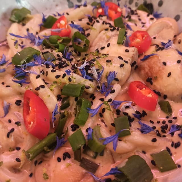 菜肴“Vegan Mushroom Noodles”的照片