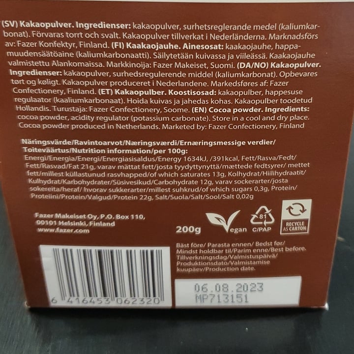 review photo of Fazer Cacao shared by @carmalosrio on 07 Nov 2021 - review