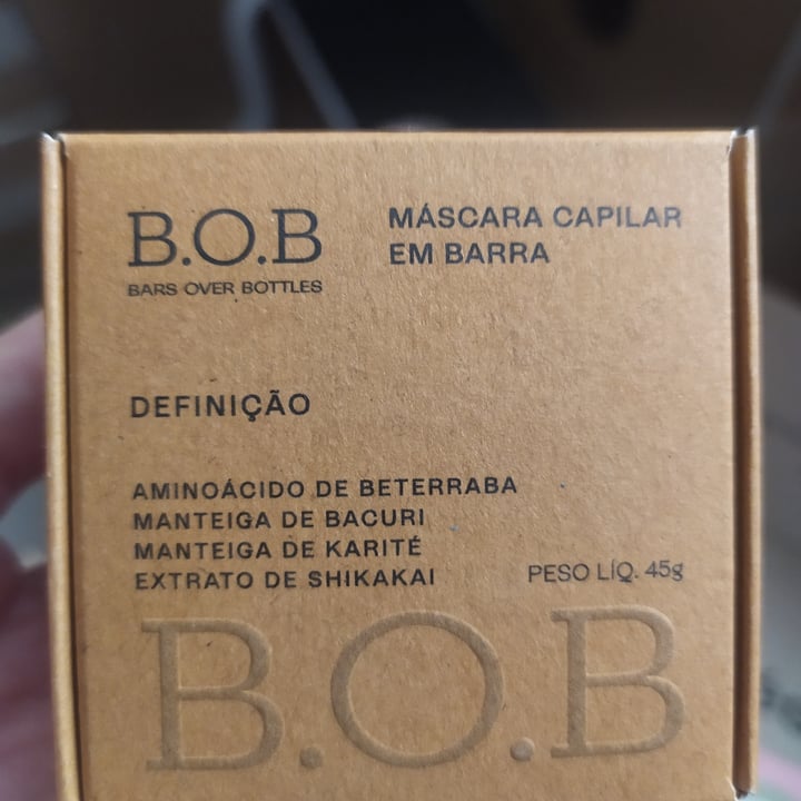 photo of B.O.B Máscara capilar em barra - definição shared by @analuisasanchesg on  30 Aug 2022 - review