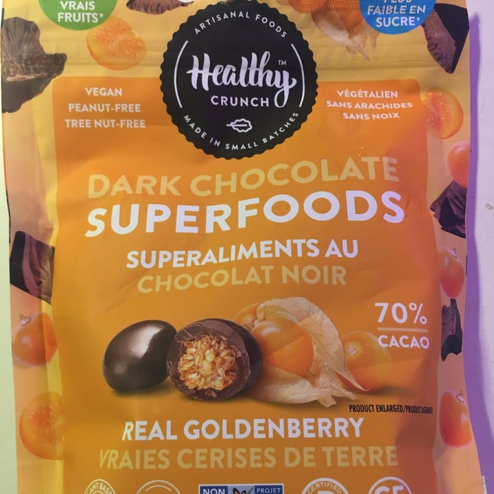 photo of Healthy Crunch Dark chocolate superfoods real goldenberry shared by @remmus23 on  14 Dec 2021 - review