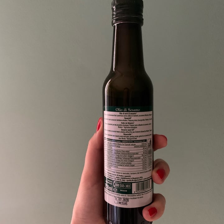 photo of BIOlio Olio di semi di sesamo shared by @rachelepelle on  19 Mar 2022 - review