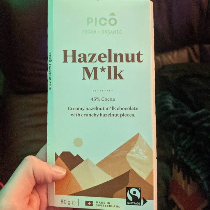 photo of Pico Chocolate Hazelnut M*lk shared by @thebadassvegan on  02 Feb 2021 - review