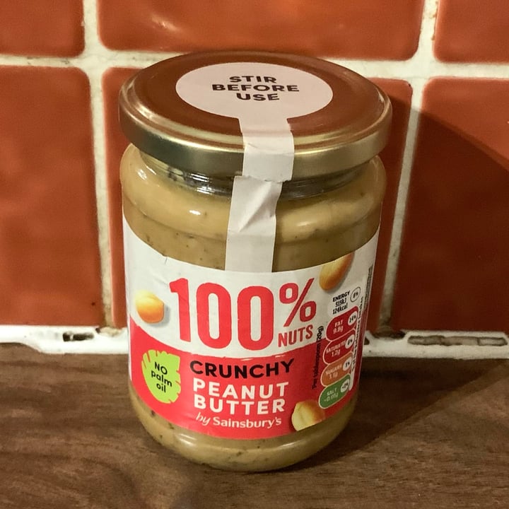 photo of Sainsbury's Crunchy Peanut Butter shared by @vegpledge on  21 Aug 2022 - review