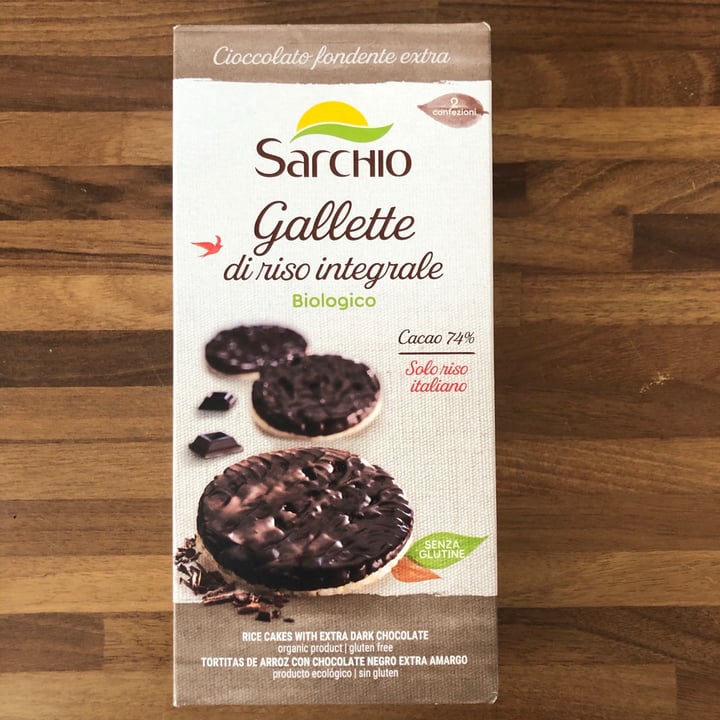 photo of Sarchio Gallette di Riso Integrale con Biologico Cacao 74% shared by @ludovicaa13 on  24 Oct 2021 - review
