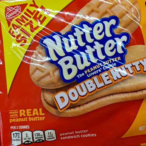 Nutter Butter Double Nutty Peanut Butter Sandwich Cookies, Family