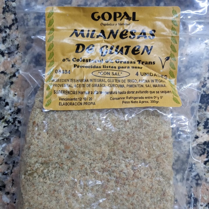 review photo of Gopal Milanesa de gluten shared by @ludville on 03 Sep 2020 - review