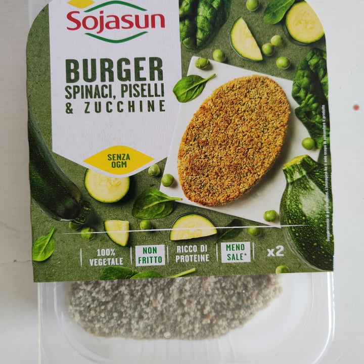 photo of Sojasun Burger Spinaci, Piselli e Zucchine shared by @queeervegan on  23 Apr 2021 - review