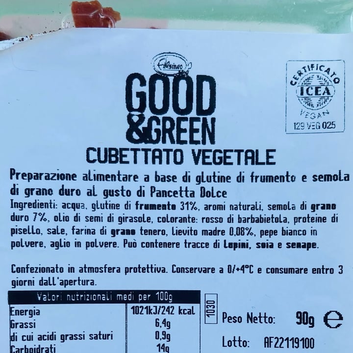 photo of Good & Green Mopur cubetti vegetali shared by @federicathewitch on  06 Jul 2022 - review