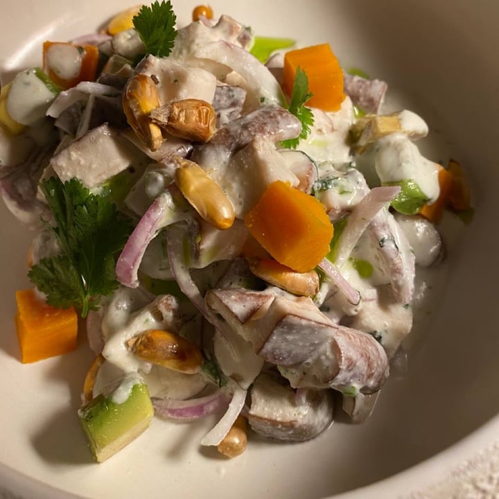 review photo of MUDRÁ Plant Based - Madrid Ceviche de hongos shared by @pinavi on 12 Apr 2022 - review