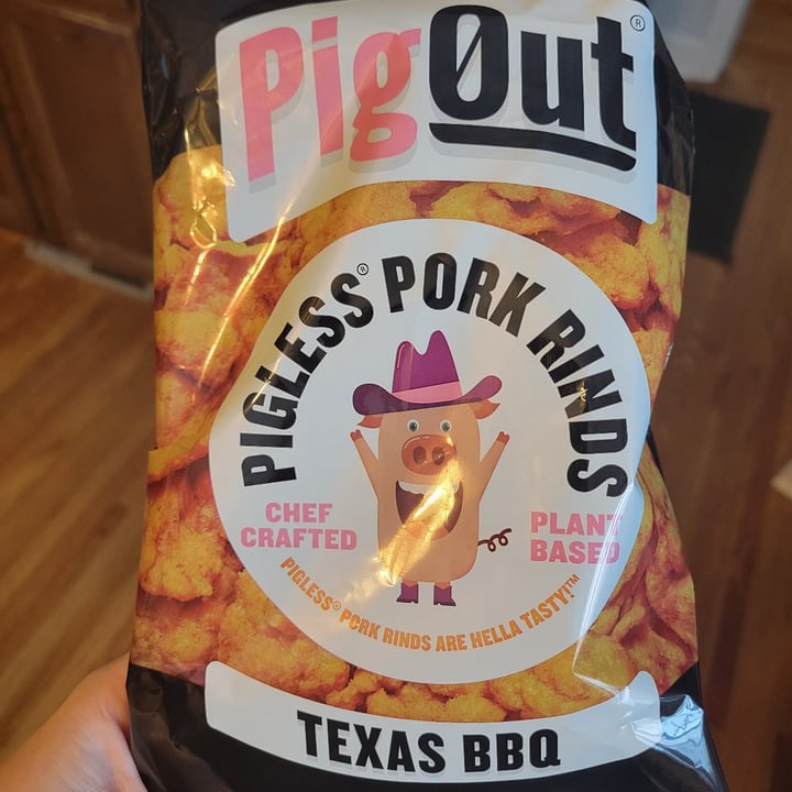 photo of Outstanding Foods Pig Out Pigless Pork Rinds Texas BBQ shared by @bridgetlong623 on  27 Feb 2022 - review