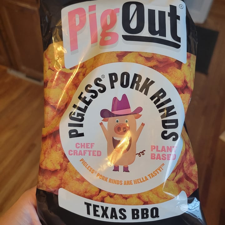 review photo of Outstanding Foods Pig Out Pigless Pork Rinds Texas BBQ shared by @bridgetlong623 on 27 Feb 2022 - review