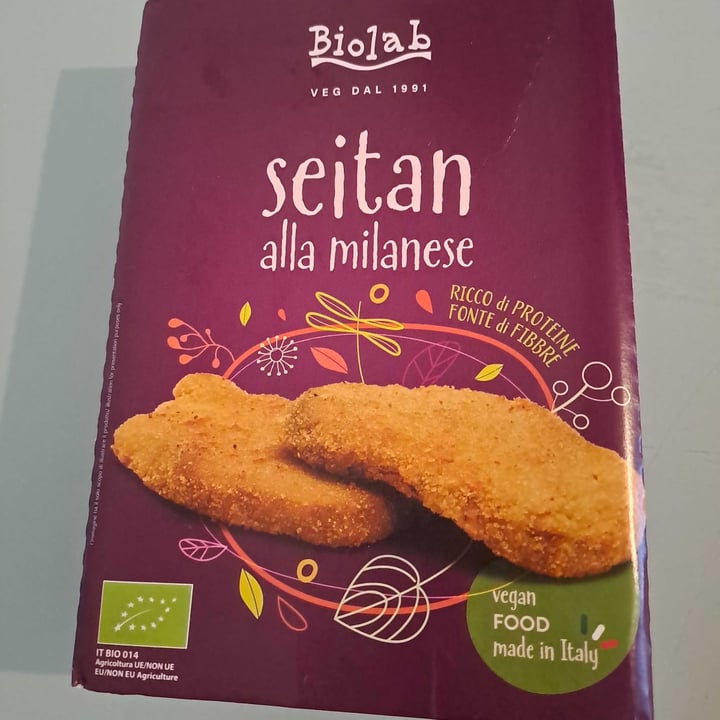 photo of Biolab vegetarian & vegan organic foods seitan alla milanese shared by @giuliafior on  19 Nov 2022 - review