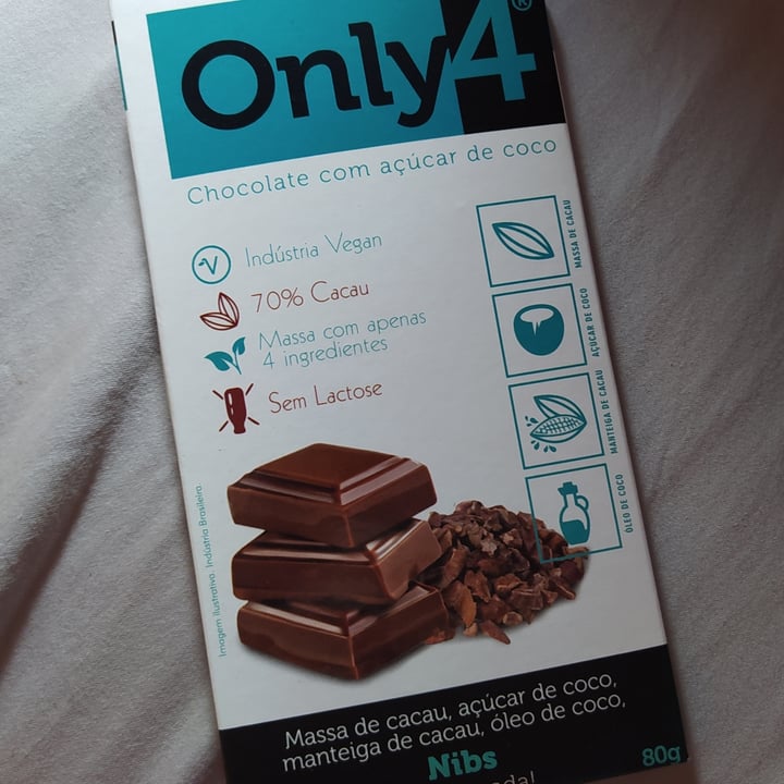 photo of Only4 Chocolate com açucar de coco - Nibs shared by @carolromao on  23 May 2022 - review