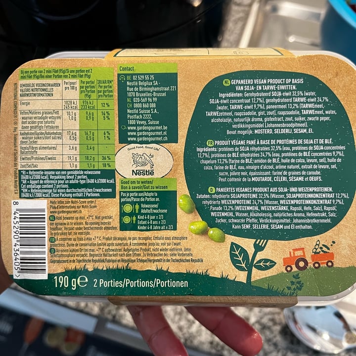 review photo of Garden Gourmet crispy mini filet shared by @fabiocchi on 23 Nov 2022 - review