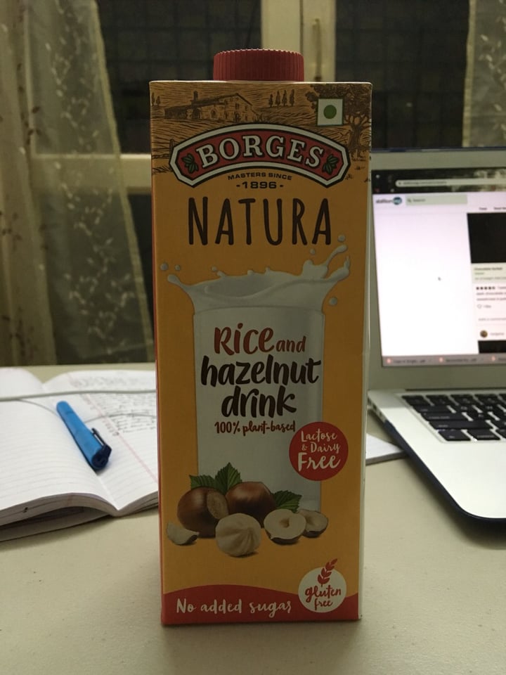 photo of Borges Rice and Hazelnut drink shared by @ranjana on  14 Sep 2019 - review