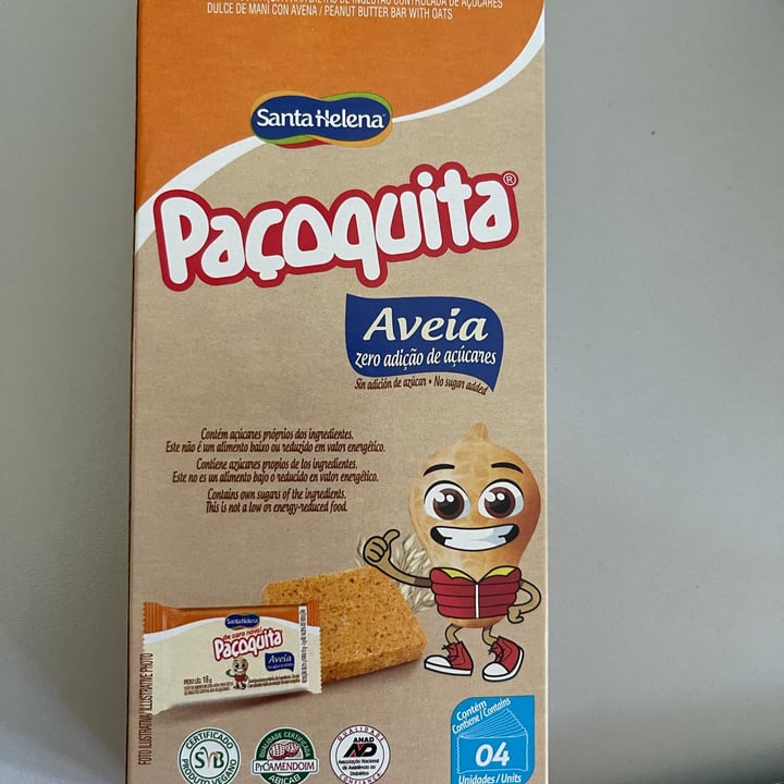 review photo of Santa Helena Paçoquita de Aveia sem açúcar shared by @mariliacysneiros on 09 May 2022 - review