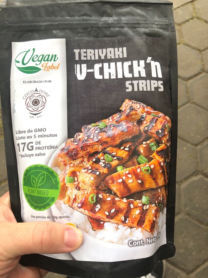 photo of Vegan label V Chikn Strips shared by @marcobeltran on  26 Jan 2020 - review