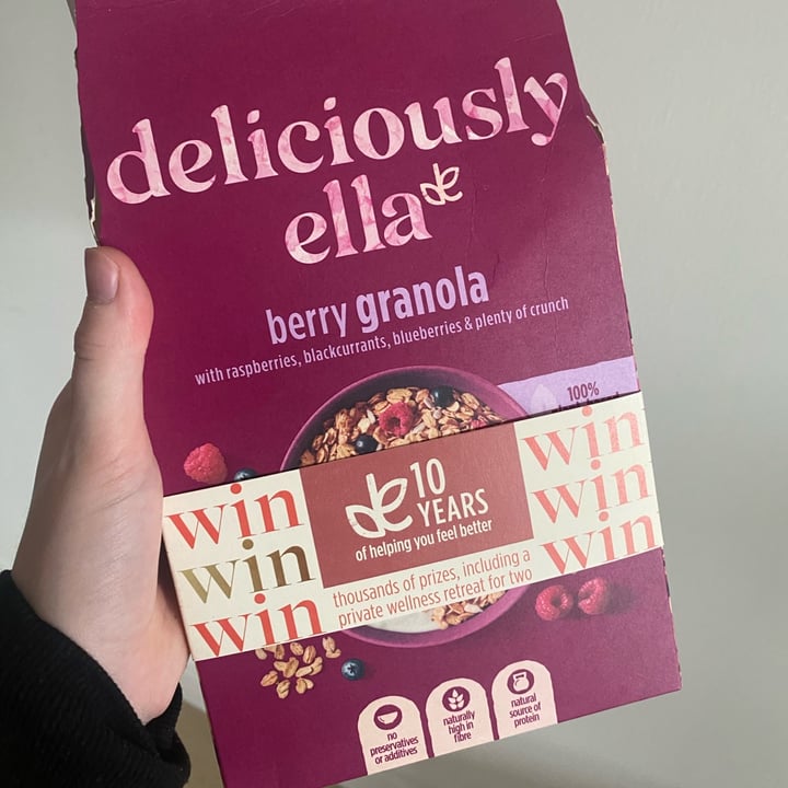 photo of Deliciously Ella Berry Granola shared by @mkeane on  27 Aug 2022 - review