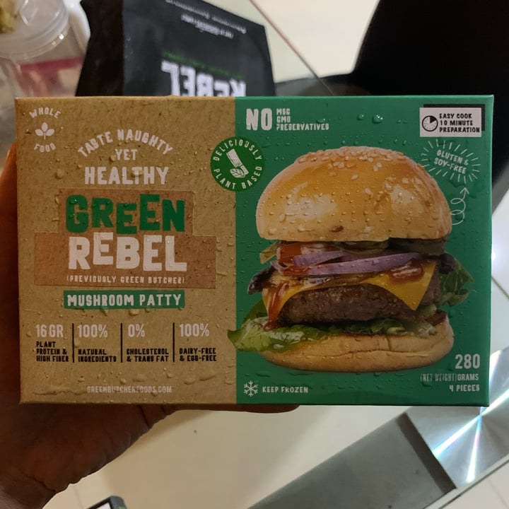 photo of Green Rebel Foods Green Rebel Mushroom Patty shared by @poppyprl on  28 Nov 2021 - review