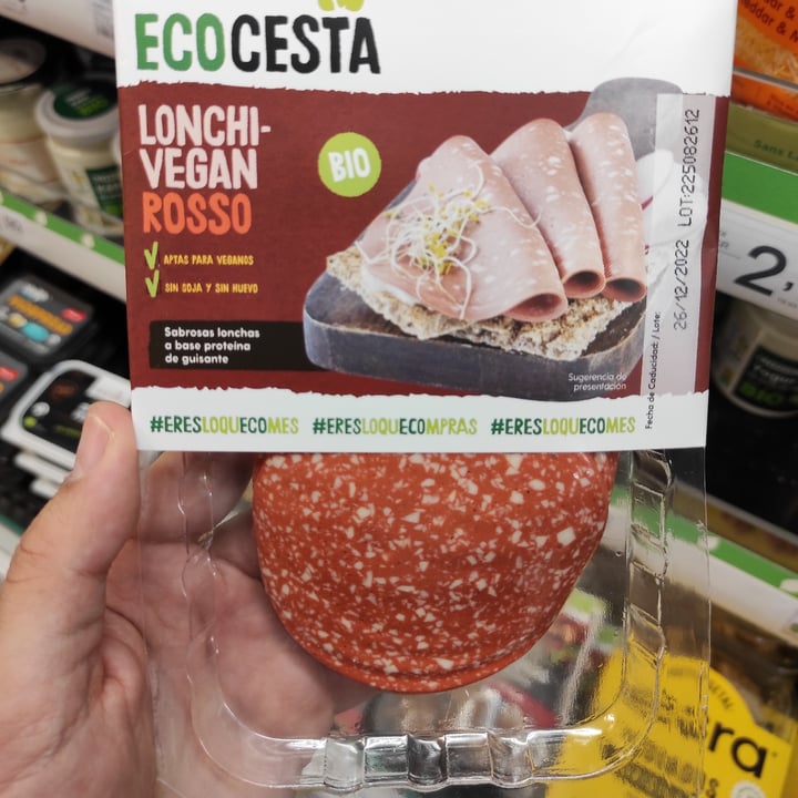 photo of Ecocesta Lonchi vegan rosso shared by @veganeuskadi on  29 Nov 2022 - review