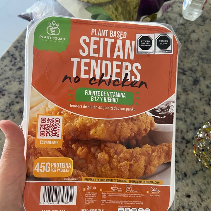 photo of Plant Squad Plant based seitan tenders no chicken shared by @moonberodd on  03 Feb 2021 - review