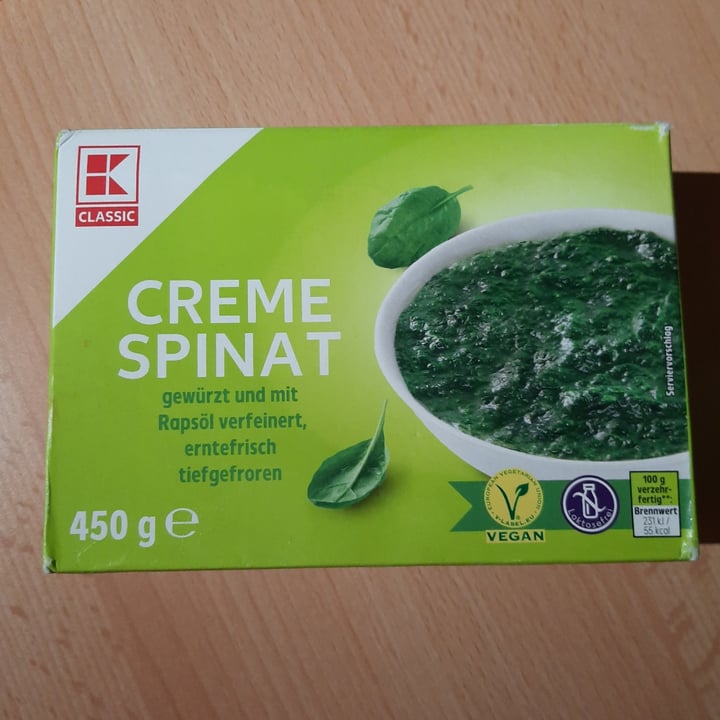 photo of Kaufland Creme Spinat shared by @therawpy on  26 Oct 2020 - review