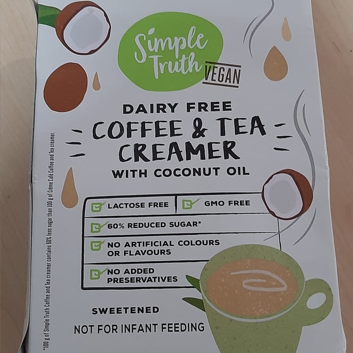 photo of Simple Truth coffee and tea creamer shared by @punkhippiesa on  05 Sep 2022 - review