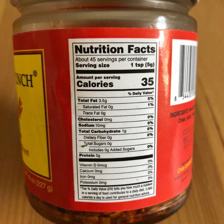 review photo of Chili Crunch Chile Crunch shared by @aqualing on 25 Apr 2021 - review