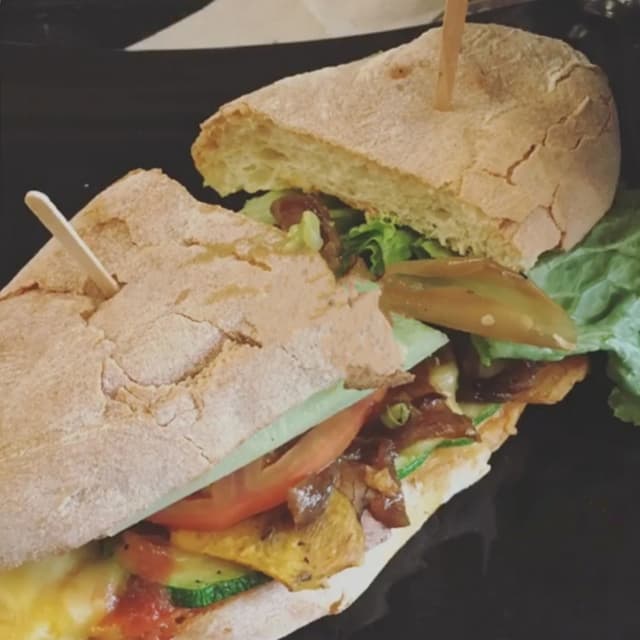 Photo of the dish “BACON MAPLE TEMPEH SANDWICH”
