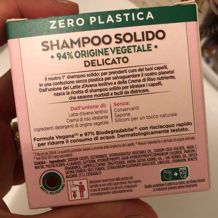 photo of Garnier Ultra dolce shampoo solido delicato-delicatezza d'avena shared by @piccolacucinadicasa on  08 Jun 2022 - review