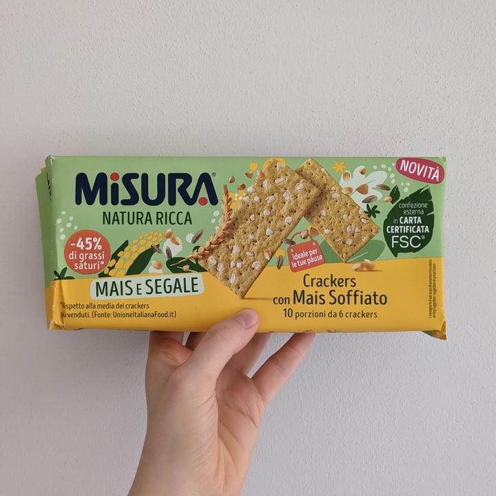 review photo of Misura Crackers con mais soffiato e segale - Natura Ricca shared by @amaranth on 04 Sep 2022 - review