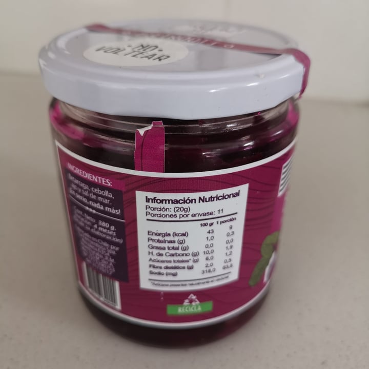 photo of La Fermentista Beetroots, betarraga cruda fermentada shared by @esbueno on  24 Apr 2020 - review