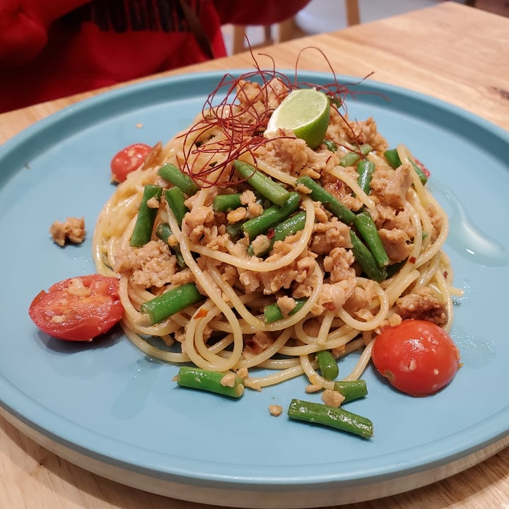 photo of Sofia 素菲亞素食餐廳 Thai Style Omnipork with Stir-Fry Spaghetti shared by @moosewong on  18 Mar 2022 - review