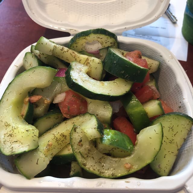 Photo of the dish “Tomato and cucumber salad”