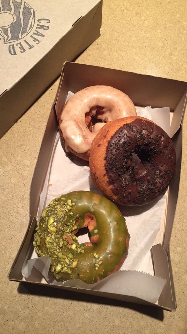 photo of Crafted Donuts Vegan matcha donut shared by @treehugger14 on  31 Mar 2020 - review