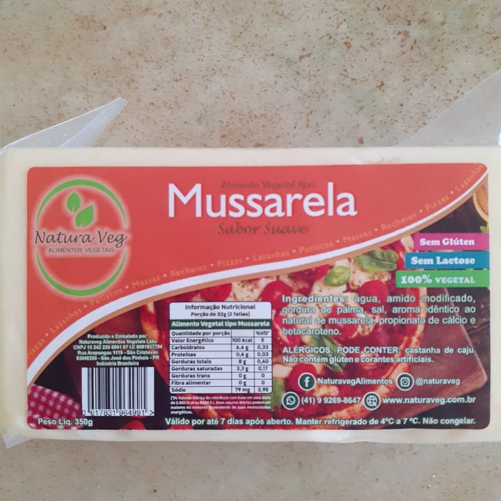 photo of Natura Veg Mussarela Sabor Suave - Alimento Vegetal shared by @ddm on  12 Jun 2022 - review