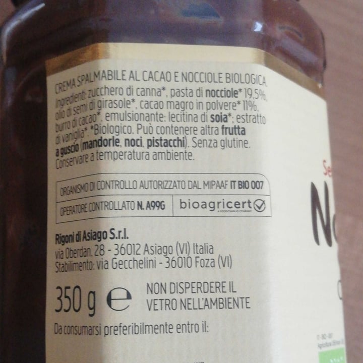 photo of Rigoni di Asiago Nocciolata Dairy Free Hazelnut Spread with Cocoa shared by @liaa on  19 Aug 2022 - review