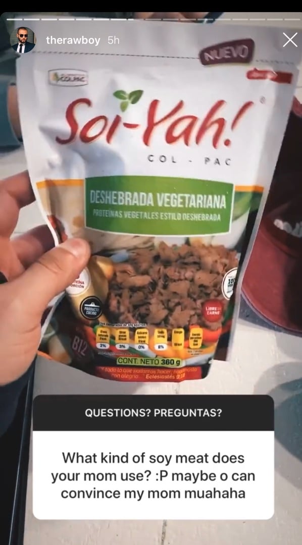 photo of Alimentos Colpac Carne Desherbada Vegetariana shared by @anandanatalia on  27 Feb 2020 - review