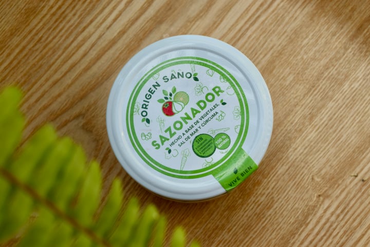 review photo of Origen sano Sazonador de Vegetales Sal de Mar y Cúrcuma shared by @andrearebeca on 07 May 2021 - review