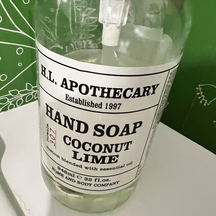 H. L. Apothecary Hand Soap Coconut Lime Review abillion