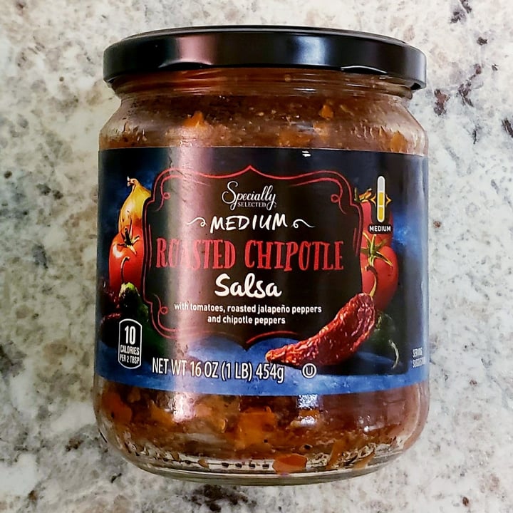 photo of ALDI Specially Selected Roasted Chipotle Salsa shared by @veganmeg on  18 Sep 2021 - review