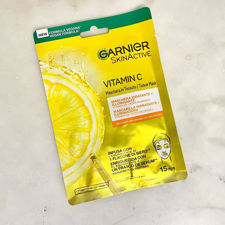 photo of Garnier maschera tessuto vitamin c shared by @elitofu on  20 Jul 2022 - review