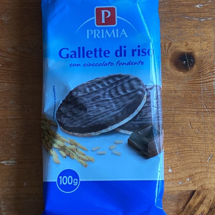 photo of Primia Gallette di riso con cioccolato fondente shared by @bof on  14 Dec 2022 - review