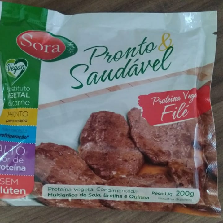 photo of Sora Filé de proteina vegetal shared by @mariverissimo on  04 May 2022 - review