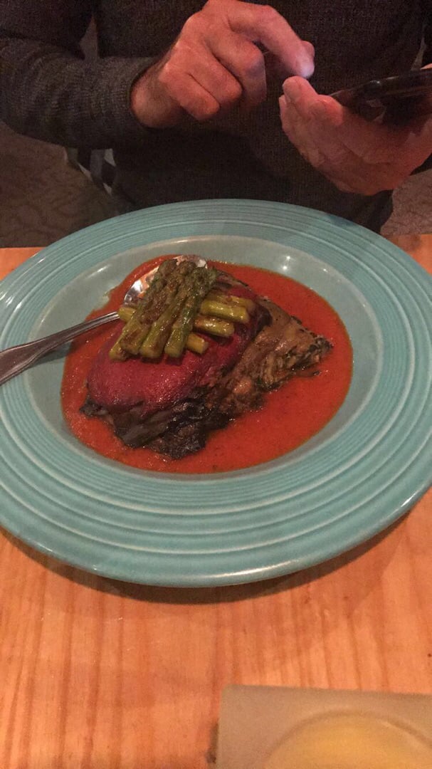 review photo of Cafe Sunflower Sandy Springs Orzo Mushroom Lasagna shared by @veganwalkerr on 13 Aug 2018 - review