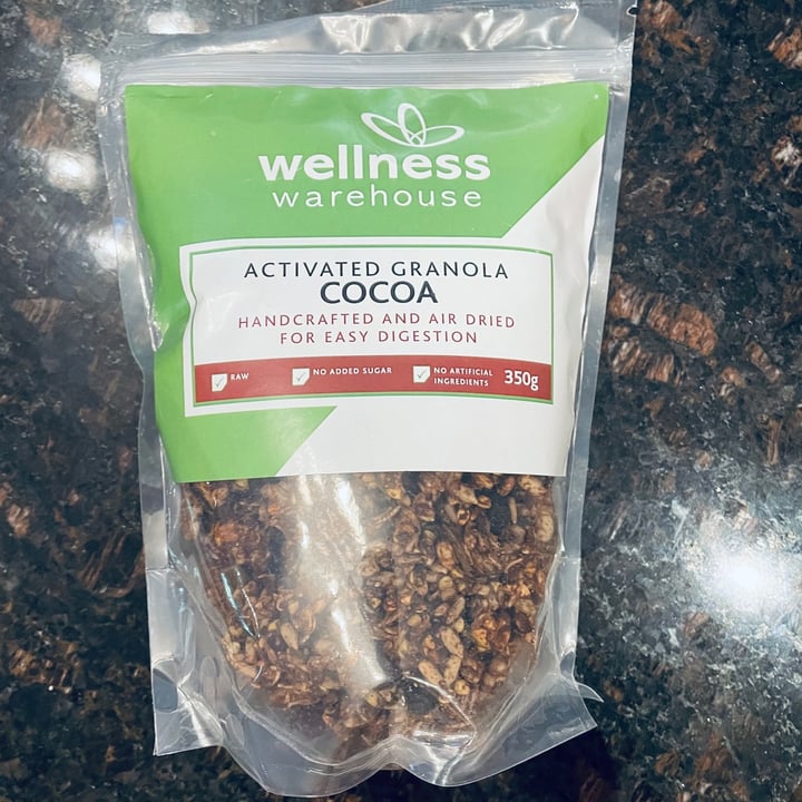 photo of Wellness Warehouse Activated Granola - Cocoa shared by @mayavegan on  18 Apr 2021 - review