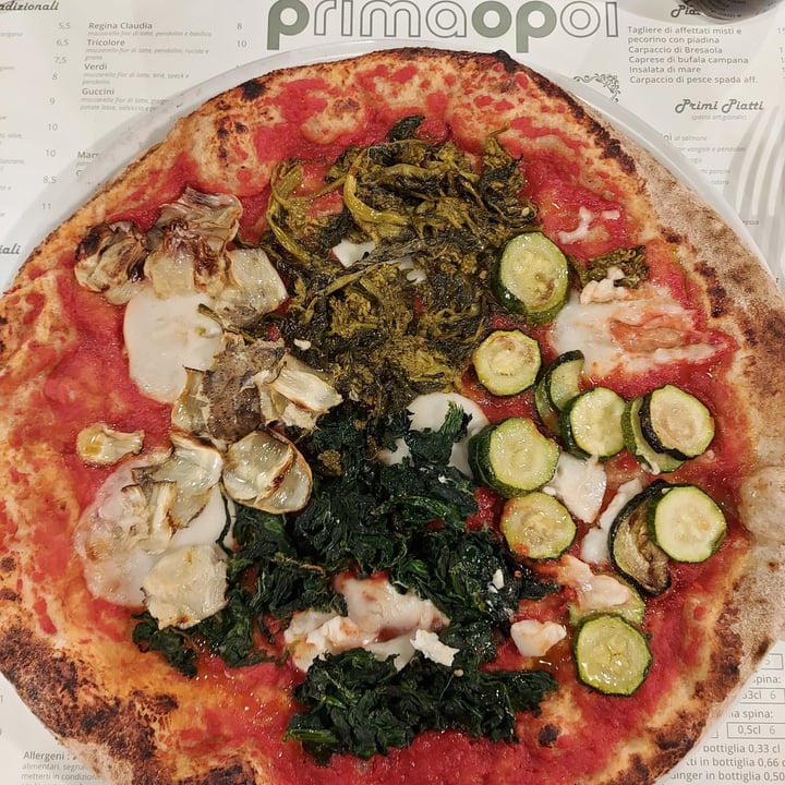 photo of Pizzeria Prima O Poi Pizza 4 Stagioni VEGANA shared by @00vale on  13 Mar 2022 - review