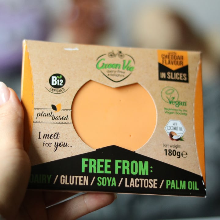 photo of GreenVie Foods Cheddar Slices shared by @flouredfingers on  12 Dec 2020 - review
