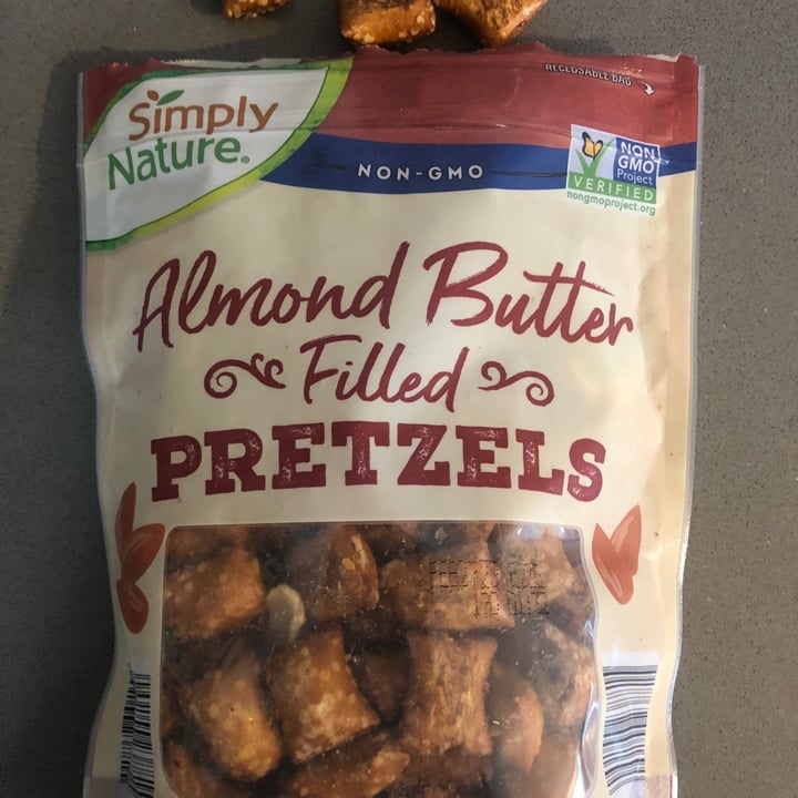 photo of Simply Nature Almond butter filled pretzels shared by @saralovesveggies on  22 Jul 2022 - review